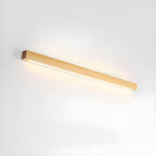 Drewniana lampa ścienna liniowa z wąskim światłem