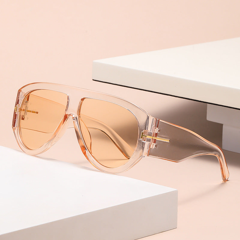Duże okulary przeciwsłoneczne aviator UV400