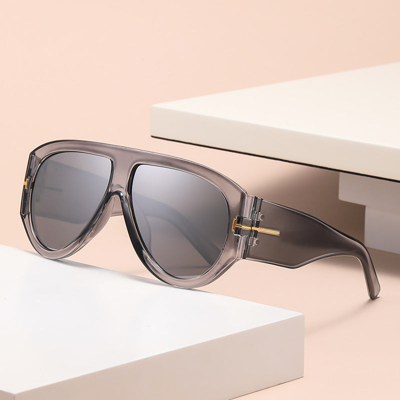 Duże okulary przeciwsłoneczne aviator UV400
