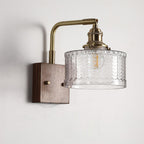 Elegancka Lampa Ścienna z Drewna i Szkła – Stwórz Przytulne Wnętrze