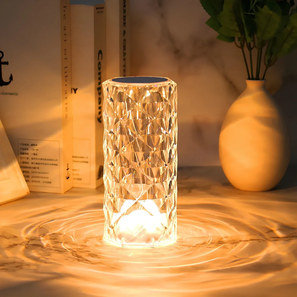 Elegancka lampa stołowa Crystal Touch
