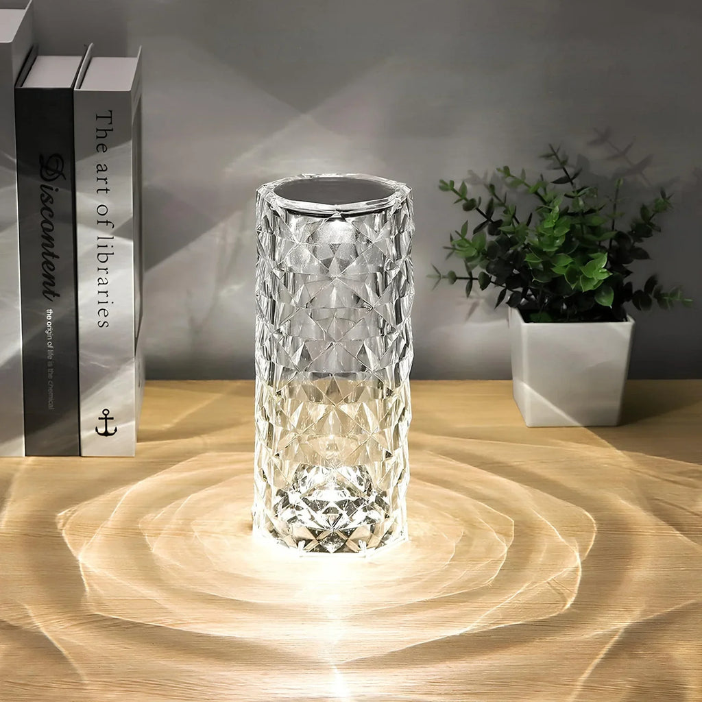 Elegancka lampa stołowa Crystal Touch