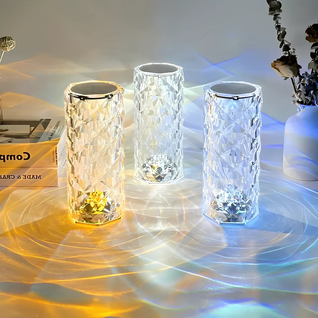Elegancka lampa stołowa Crystal Touch