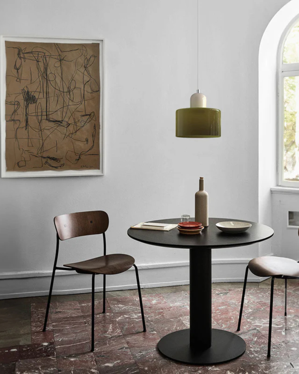 Elegancka Lampa Wisząca Szklana – Styl Japandi i Minimalizm