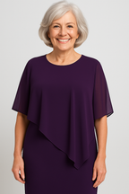 Elegancka plisowana sukienka midi damska z dopasowanym krojem