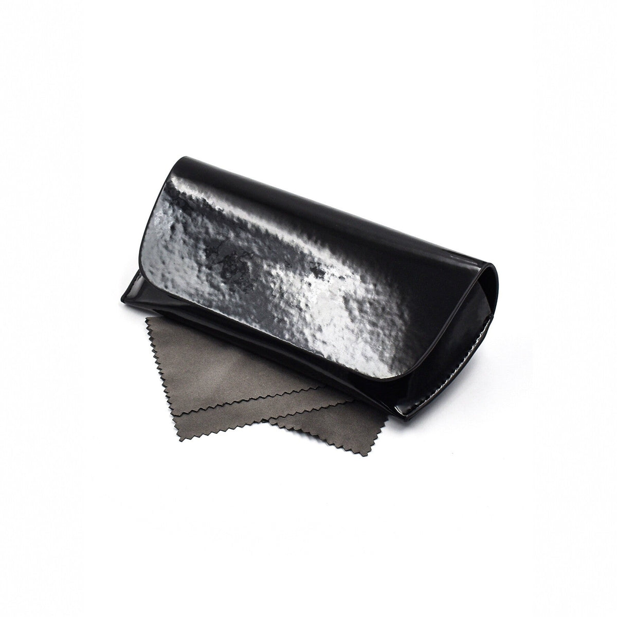 Eleganckie etui na okulary z lakierowanej skóry