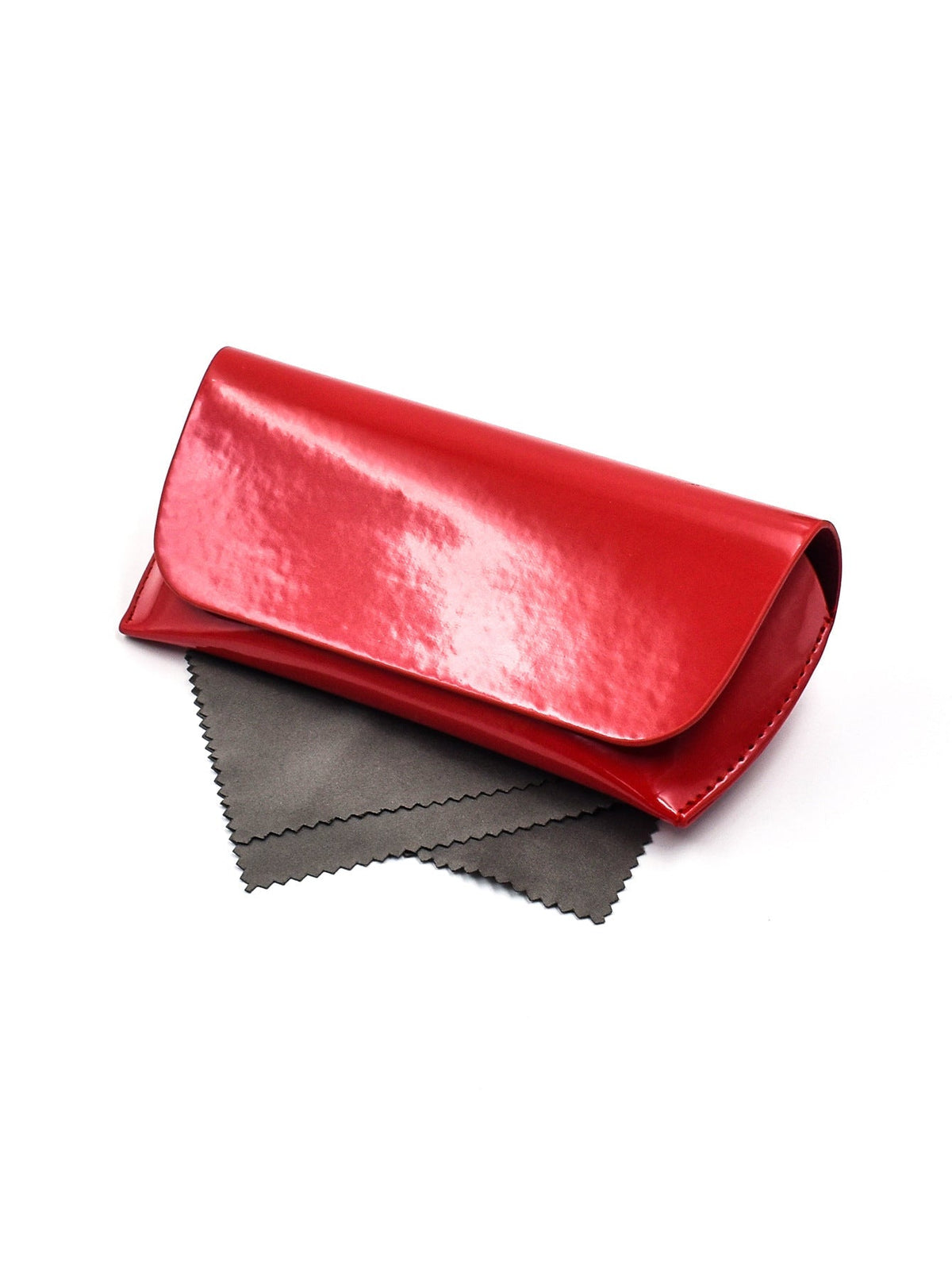 Eleganckie etui na okulary z lakierowanej skóry