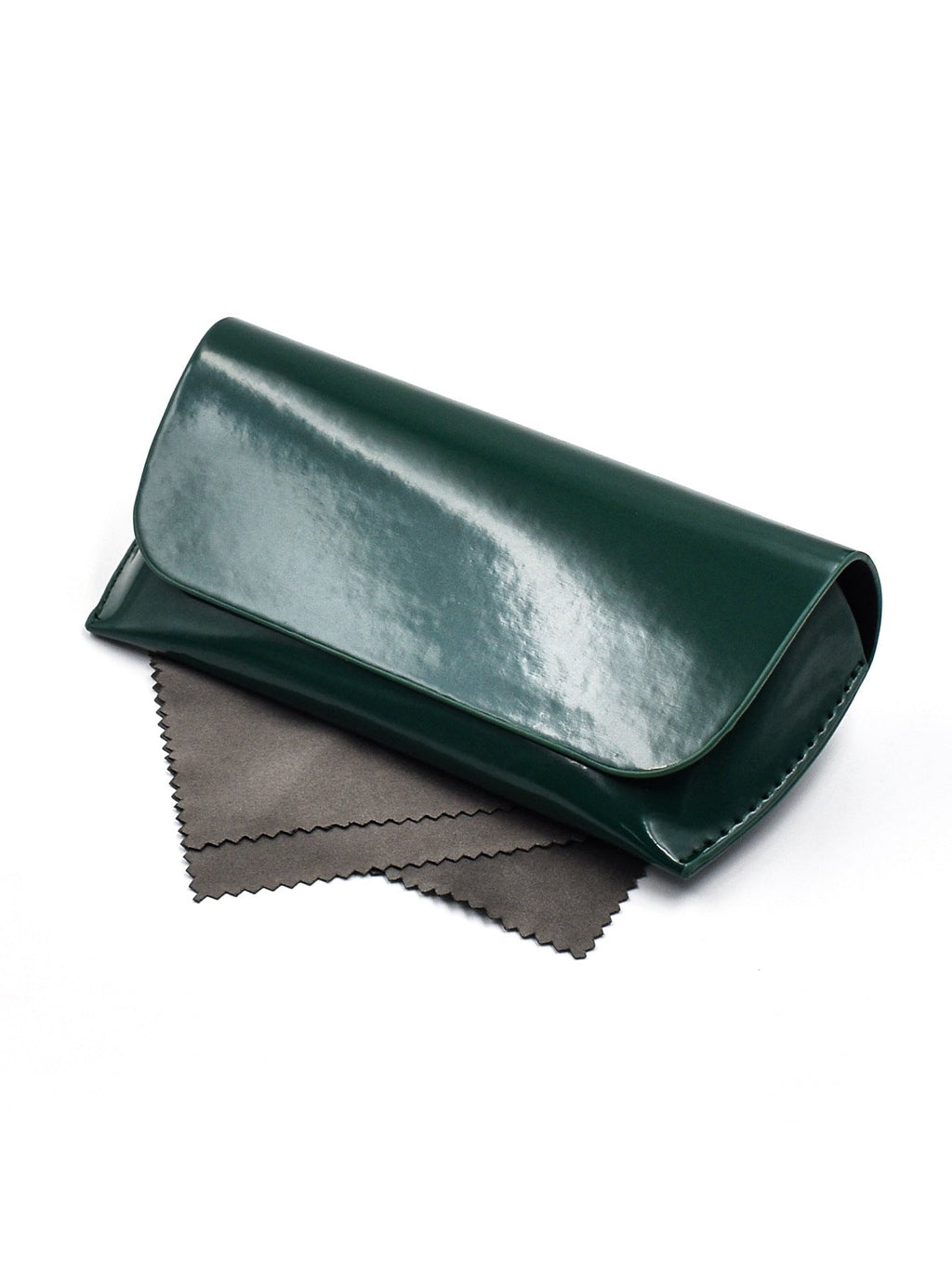 Eleganckie etui na okulary z lakierowanej skóry