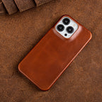 Eleganckie Skórzane Etui na iPhone 13-16 z MagSafe