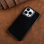 Eleganckie Skórzane Etui na iPhone 13-16 z MagSafe
