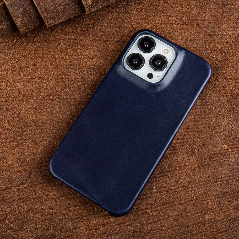 Eleganckie Skórzane Etui na iPhone 13-16 z MagSafe