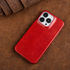 Eleganckie Skórzane Etui na iPhone 13-16 z MagSafe
