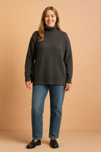 Eliza | Klasyczny sweter z golfem w luźnym kroju