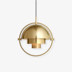 Geometryczna lampa wisząca z regulowaną kulą w stylu Bauhaus do nowoczesnej kuchni