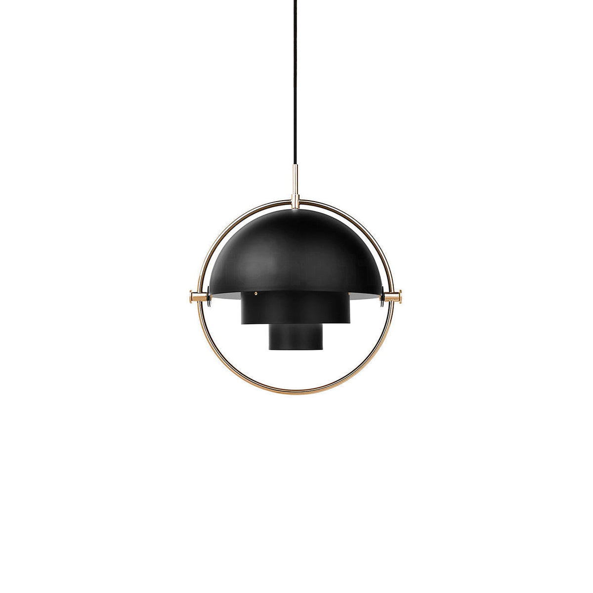 Geometryczna lampa wisząca z regulowaną kulą w stylu Bauhaus do nowoczesnej kuchni