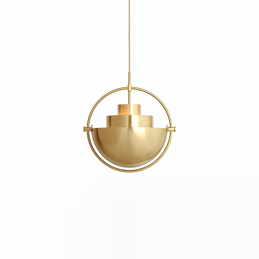 Geometryczna lampa wisząca z regulowaną kulą w stylu Bauhaus do nowoczesnej kuchni
