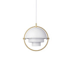 Geometryczna lampa wisząca z regulowaną kulą w stylu Bauhaus do nowoczesnej kuchni
