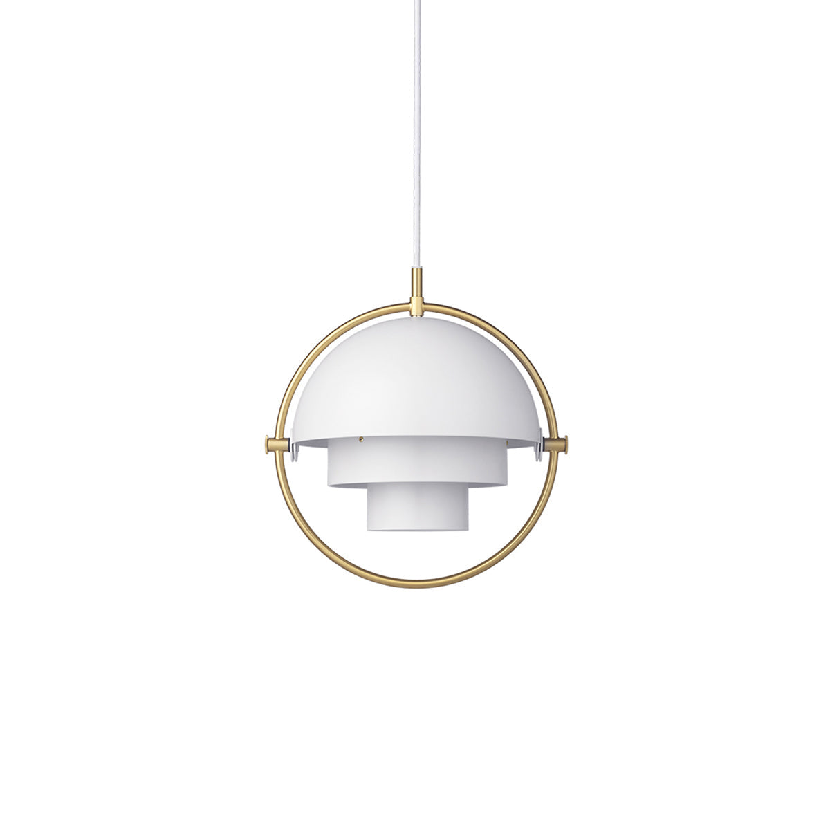 Geometryczna lampa wisząca z regulowaną kulą w stylu Bauhaus do nowoczesnej kuchni