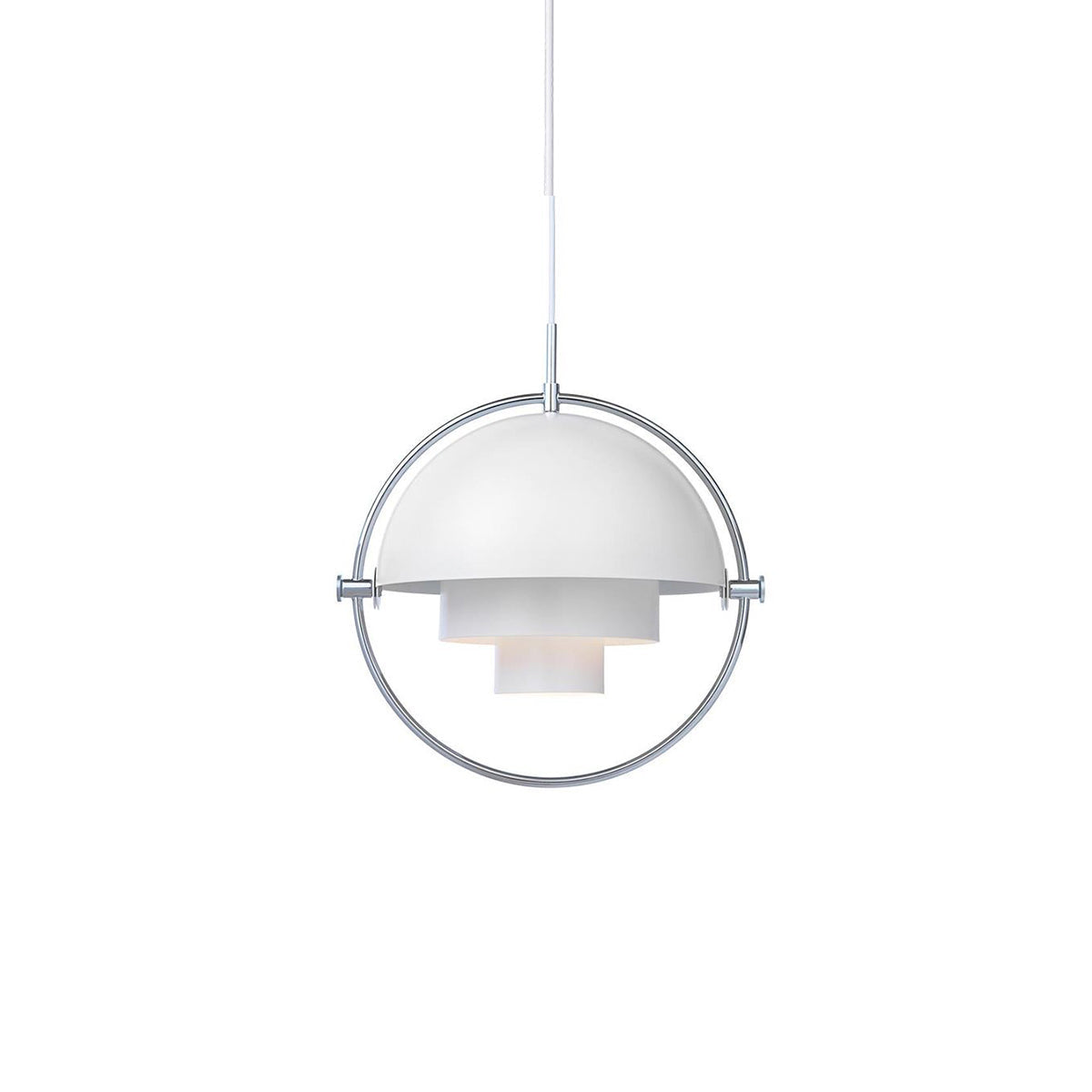 Geometryczna lampa wisząca z regulowaną kulą w stylu Bauhaus do nowoczesnej kuchni