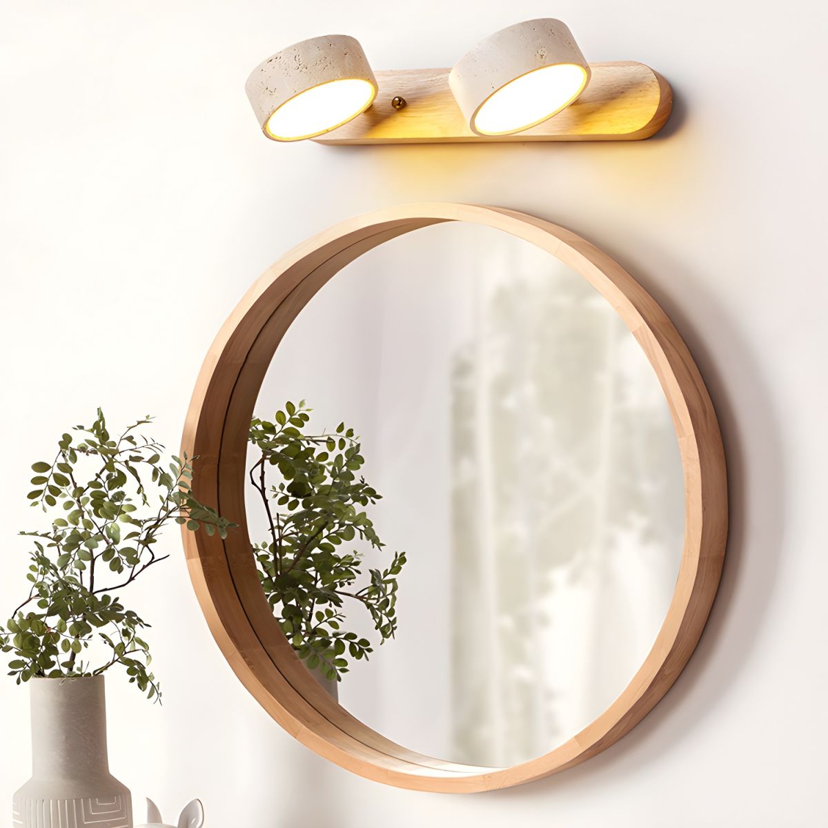 Jasna elegancka lampa ścienna z podwójnym LED
