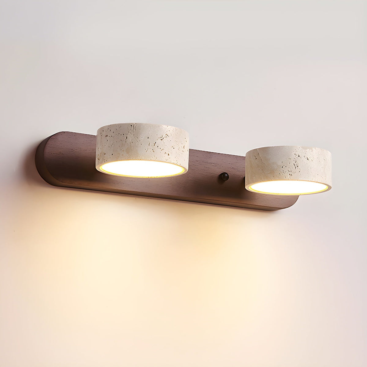 Jasna elegancka lampa ścienna z podwójnym LED