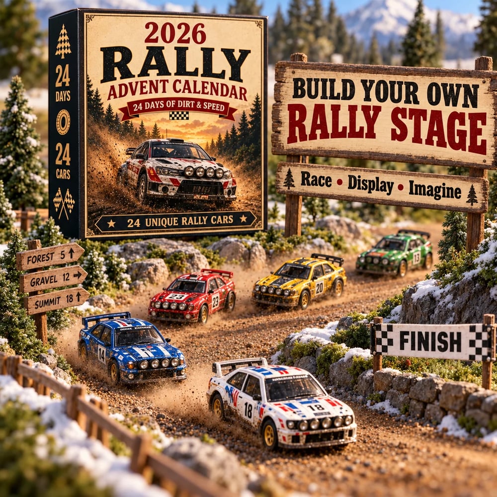 Kalendarz adwentowy Rally 2026 – 24 dni pełne kolekcjonerskich samochodów rajdowych