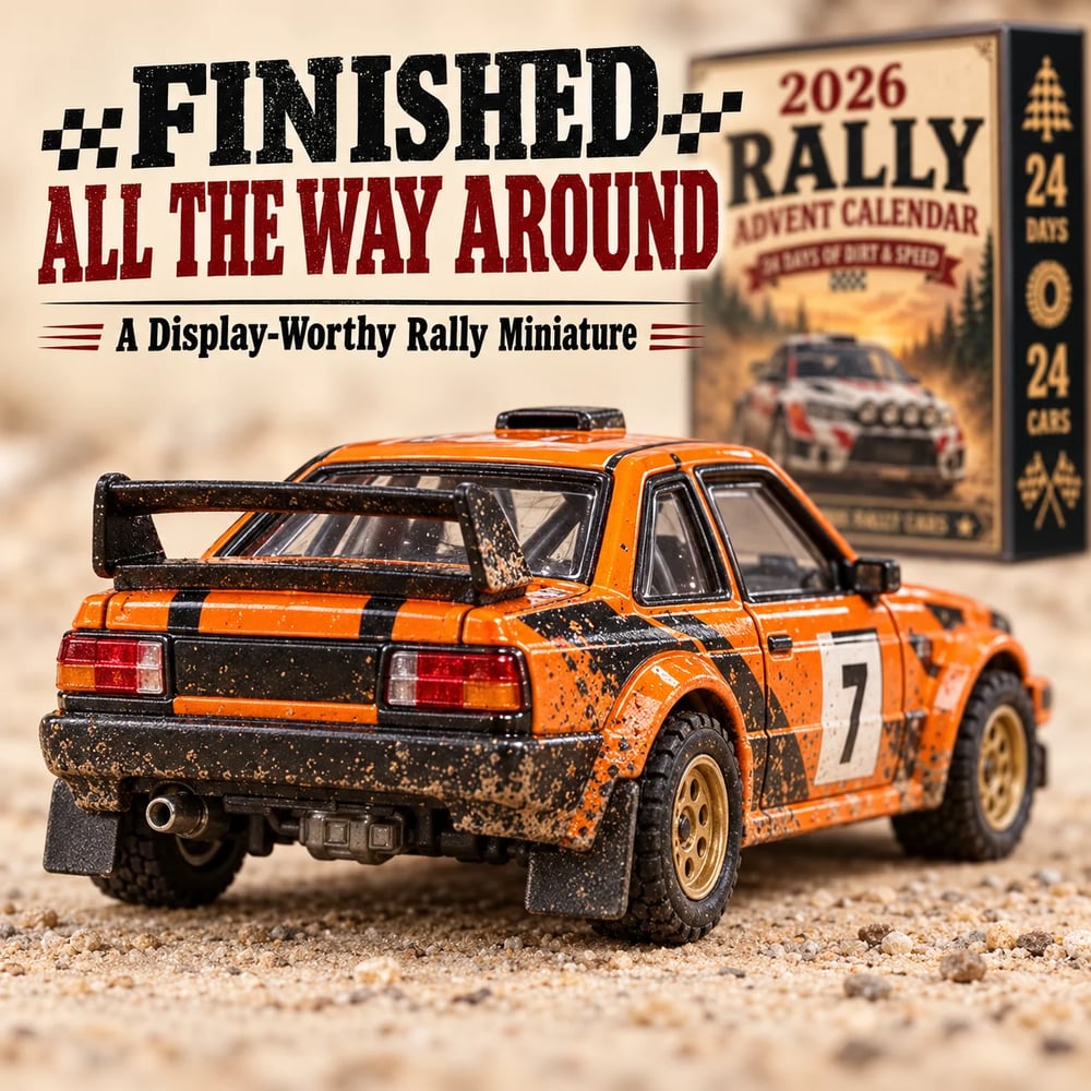 Kalendarz adwentowy Rally 2026 – 24 dni pełne kolekcjonerskich samochodów rajdowych