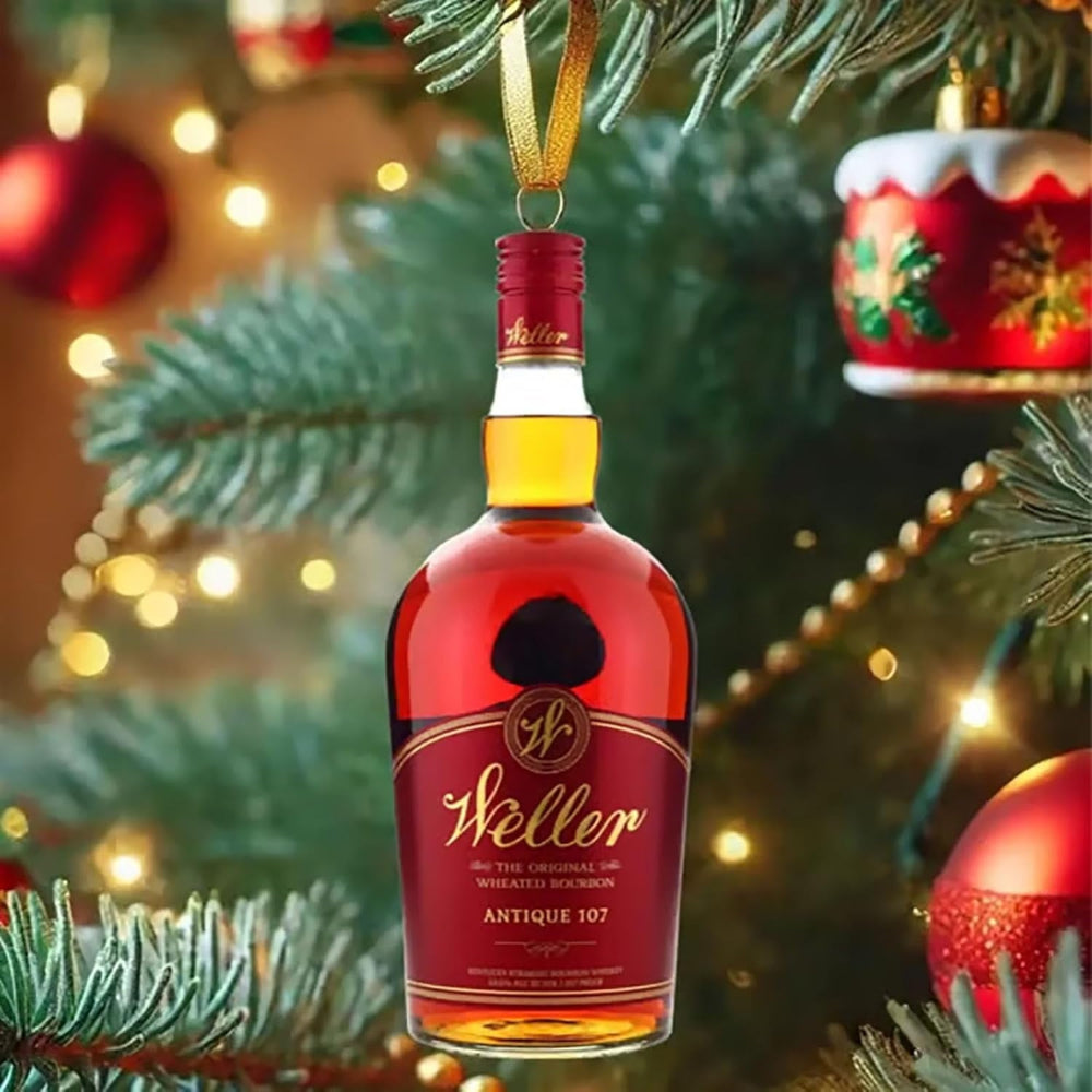 Kalendarz adwentowy whisky bourbon z ozdobami do odliczania
