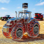 Karafka do Whisky 300 ml z Traktorem – Elegancka Szklana Butelka na Alkohole
