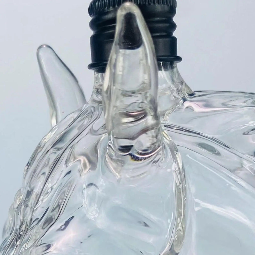 Karafka do Whisky w Kształcie Głowy Konia, Szkło Borokrzemianowe, 1000 ml – Elegancka Butelka na Alkohol