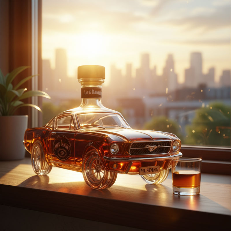 Karafka do Whisky w Kształcie Klasycznego Samochodu Sportowego – Elegancja dla Konesera