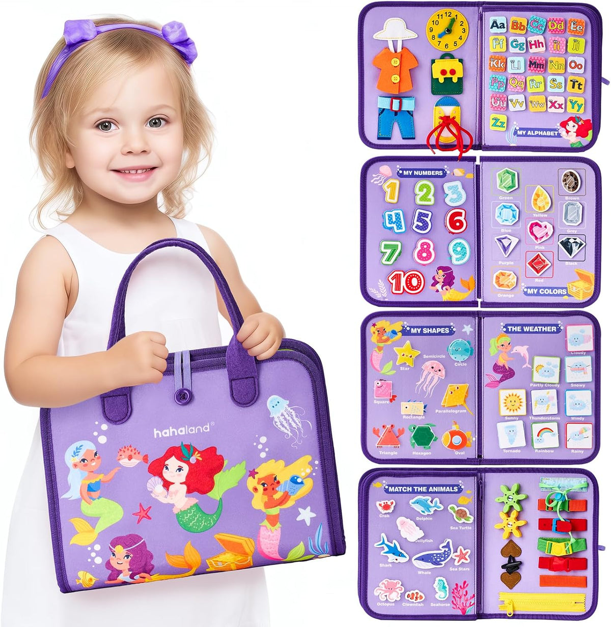 Kletshuts BusyBoard: sensoryczna tablica edukacyjna Montessori do rozwijania motoryki precyzyjnej