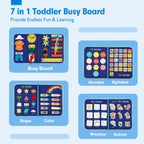 Kletshuts BusyBoard: sensoryczna tablica edukacyjna Montessori do rozwijania motoryki precyzyjnej