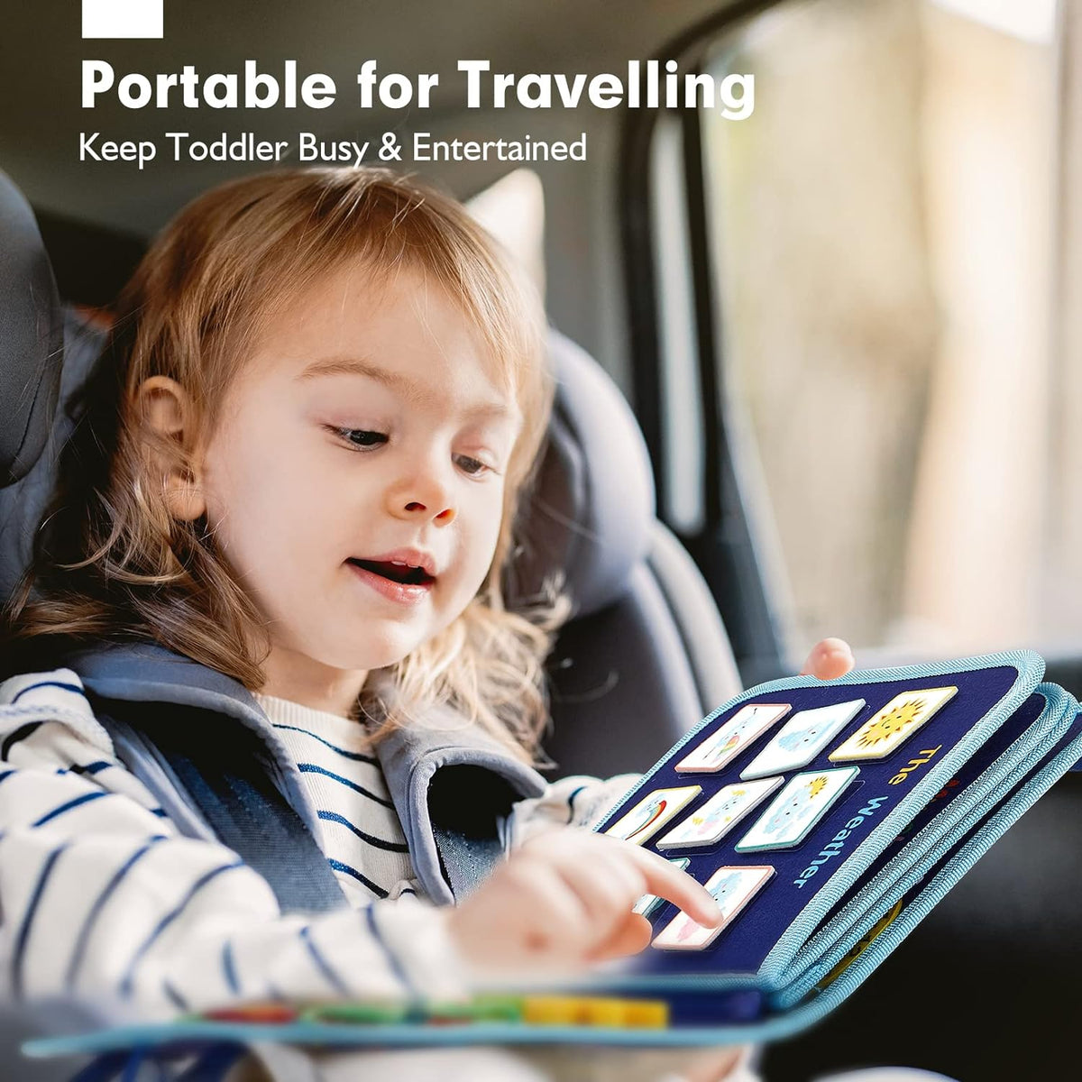 Kletshuts BusyBoard: sensoryczna tablica edukacyjna Montessori do rozwijania motoryki precyzyjnej
