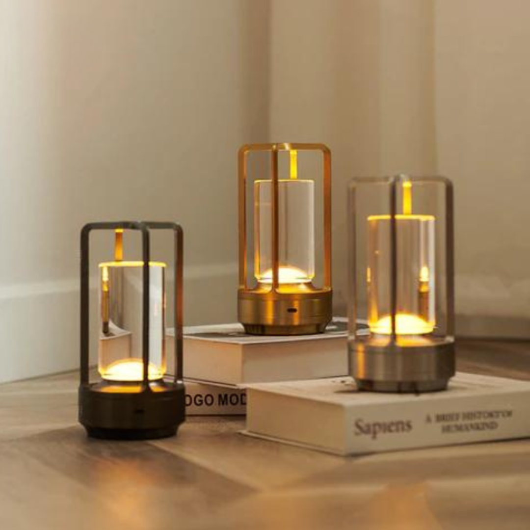 Kompaktowa Bezprzewodowa Lampka Nocna LED Dotykowa - Oświetlenie trójkolorowe