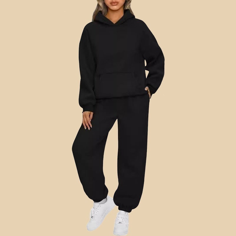 Komplet dresowy damski - bluza oversize i dopasowane spodnie