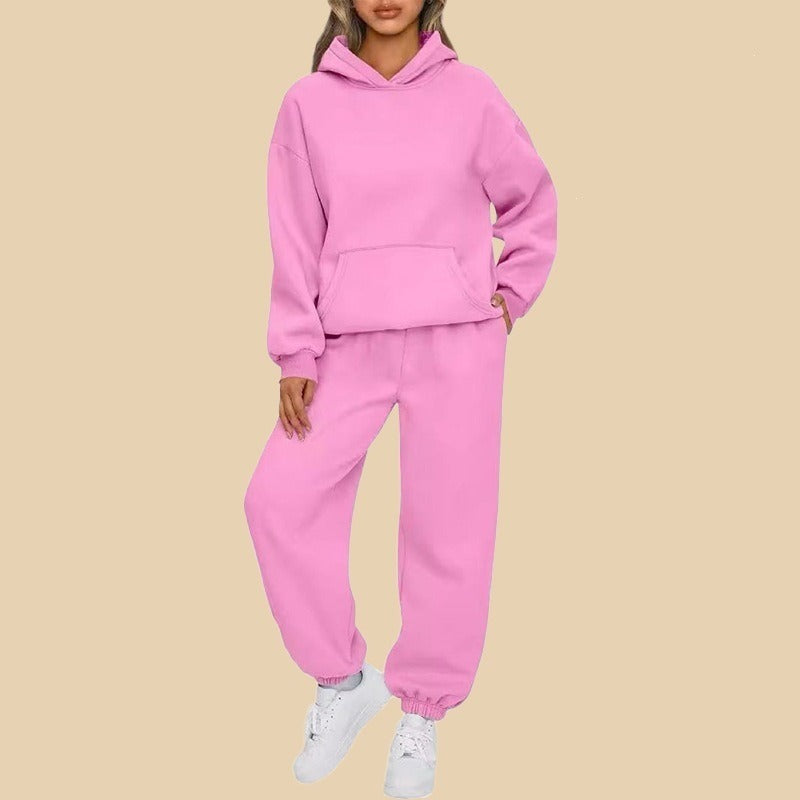 Komplet dresowy damski - bluza oversize i dopasowane spodnie