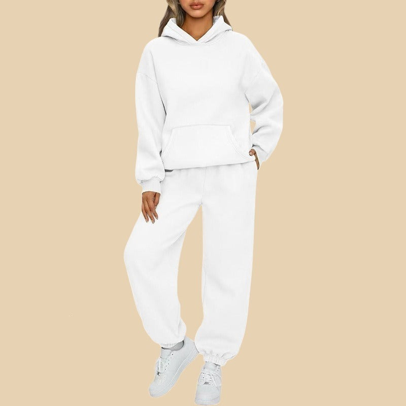 Komplet dresowy damski - bluza oversize i dopasowane spodnie