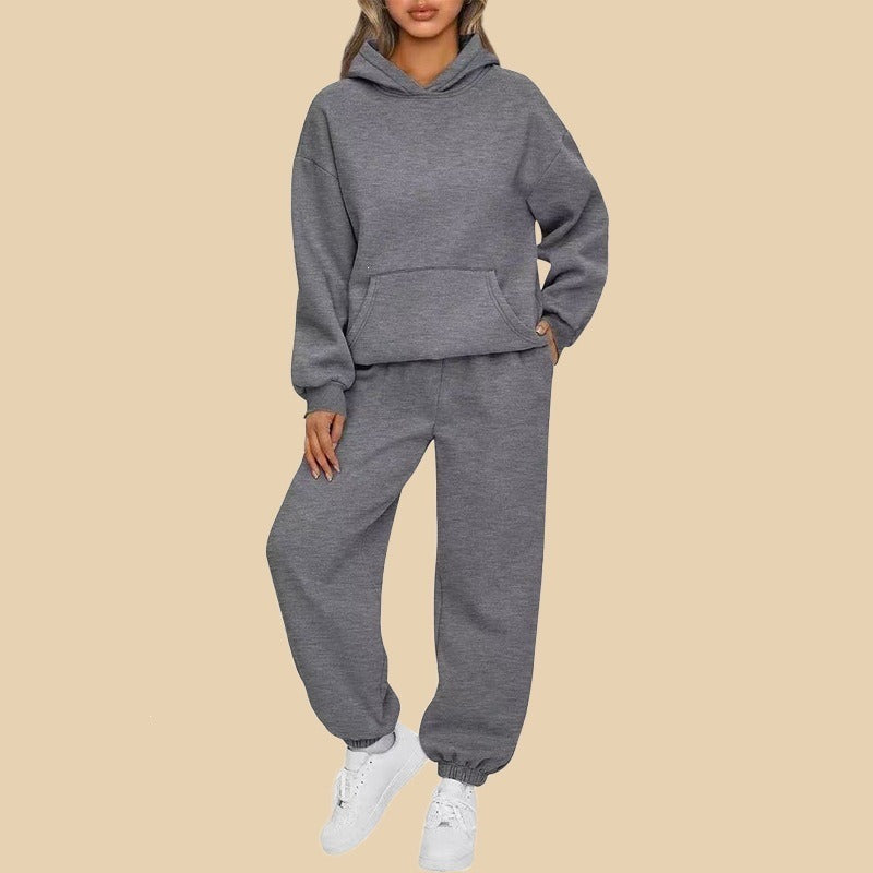 Komplet dresowy damski - bluza oversize i dopasowane spodnie