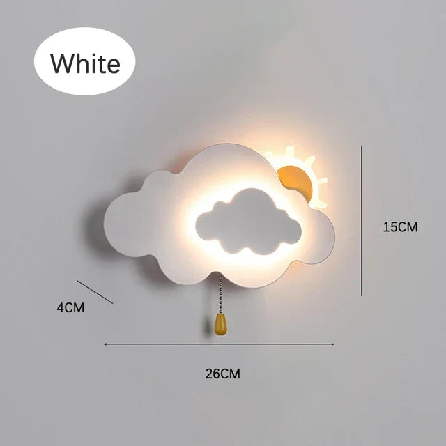 Kreatywna lampa ścienna dla dzieci do sypialni