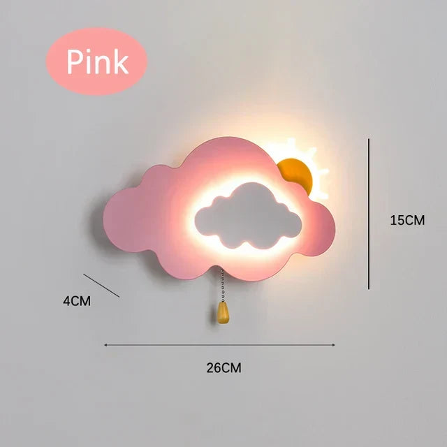 Kreatywna lampa ścienna dla dzieci do sypialni