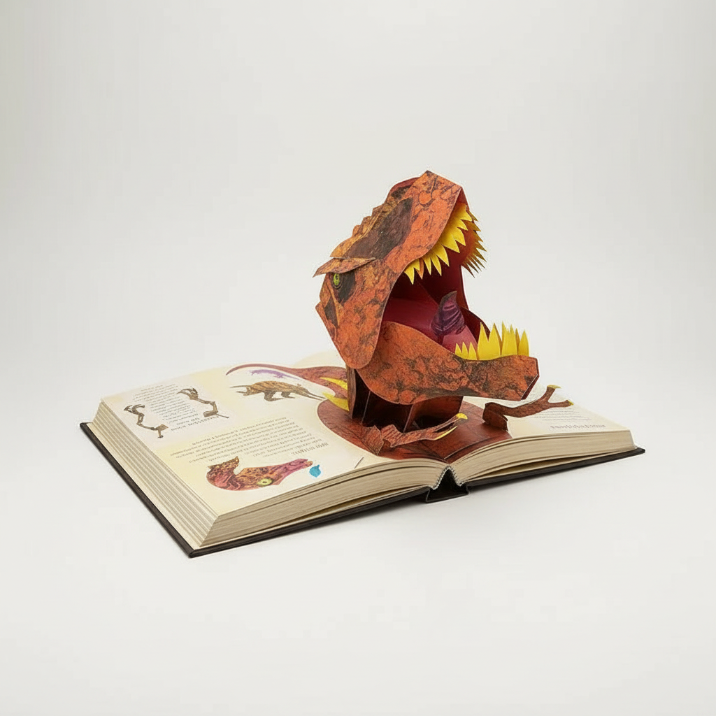 Książka 3D pop-up Dinozaury