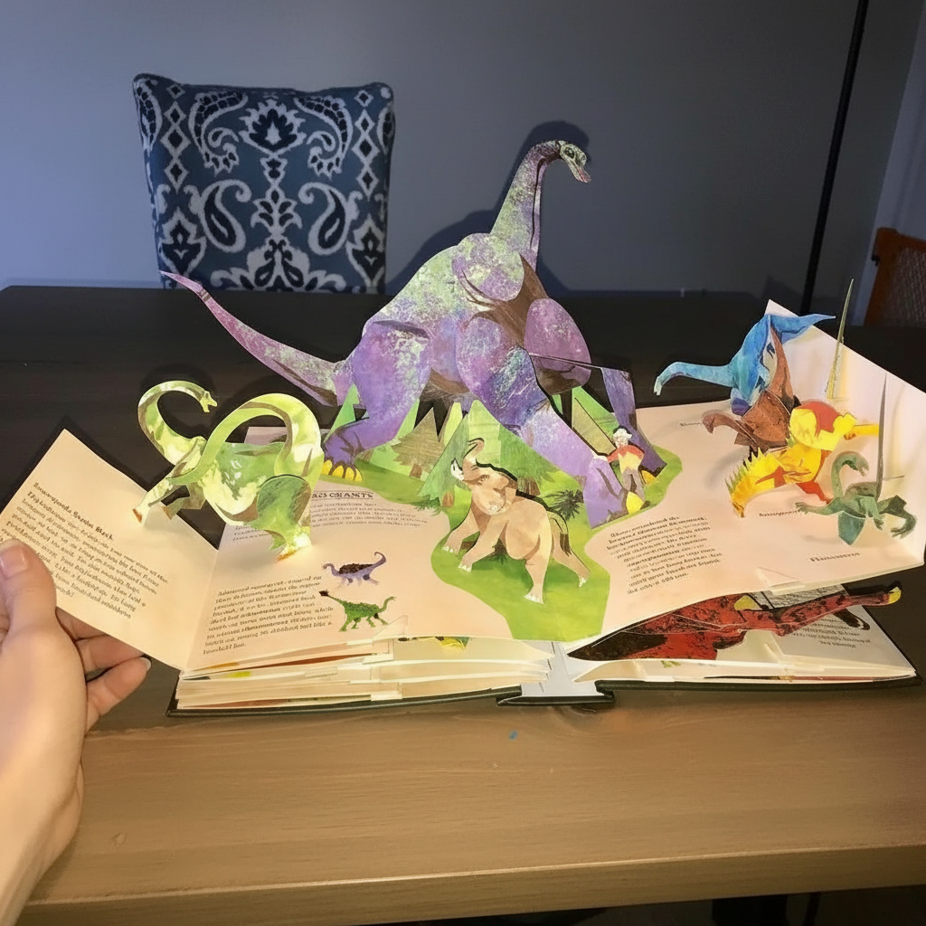Książka 3D pop-up Dinozaury