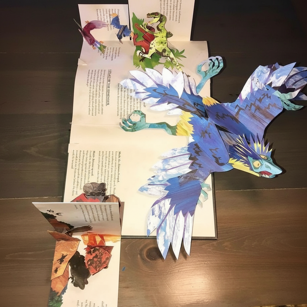 Książka 3D pop-up Dinozaury