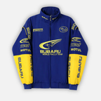 Kurtka rajdowa Subaru Rally vintage – edycja niebieska – unisex – retro