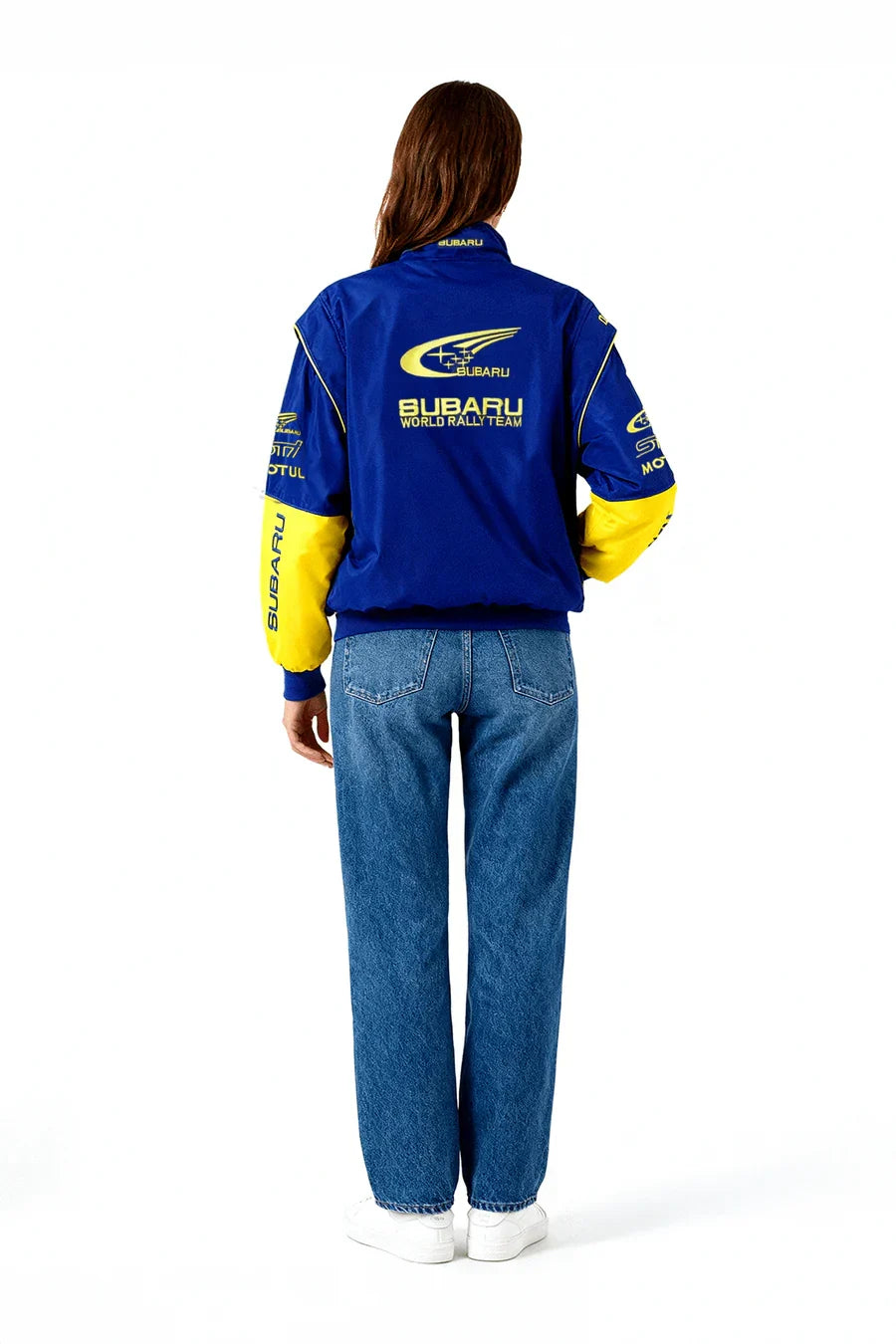 Kurtka rajdowa Subaru Rally vintage – edycja niebieska – unisex – retro