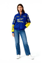 Kurtka rajdowa Subaru Rally vintage – edycja niebieska – unisex – retro