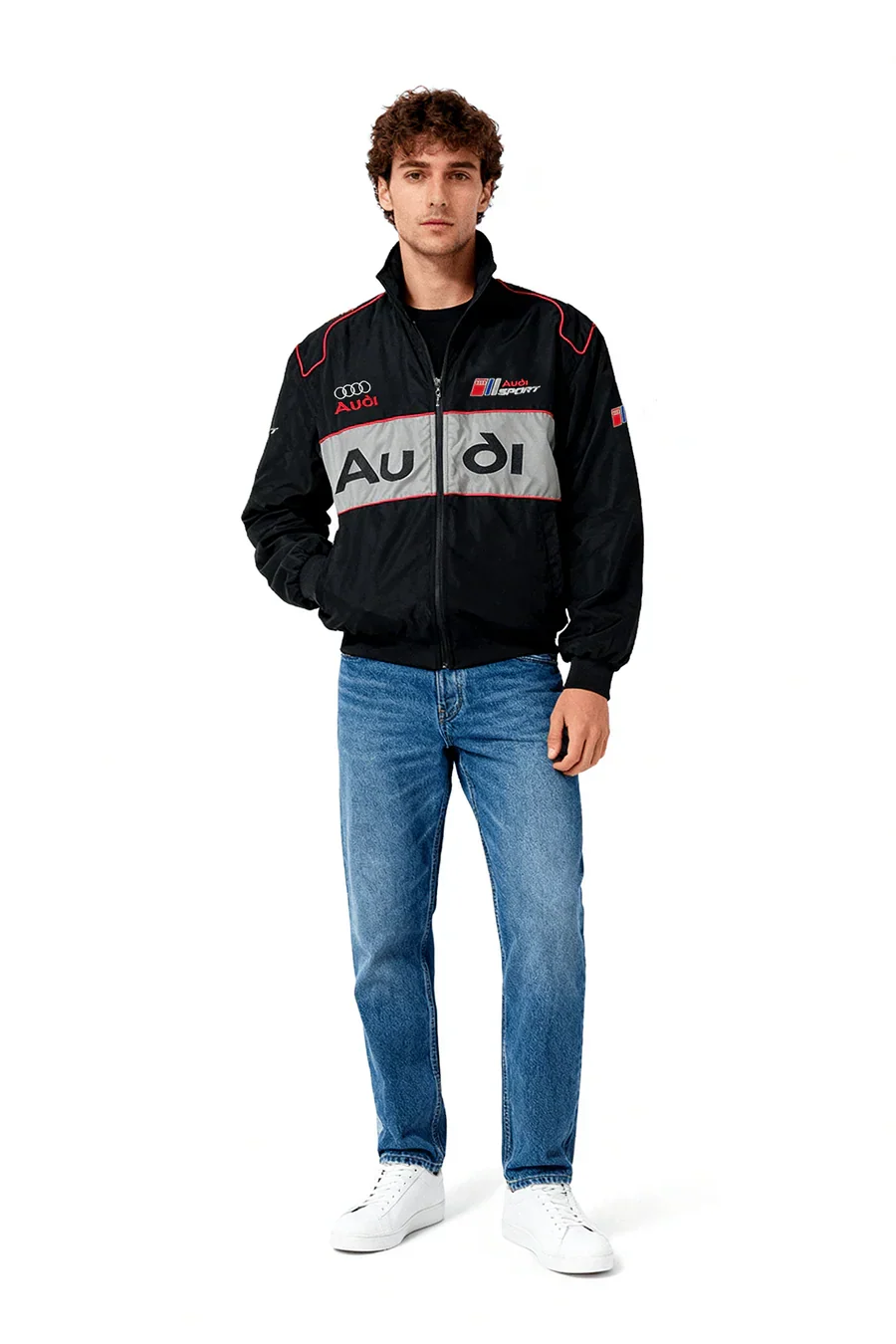Kurtka wyścigowa Audi Vintage Racing – unisex – retro