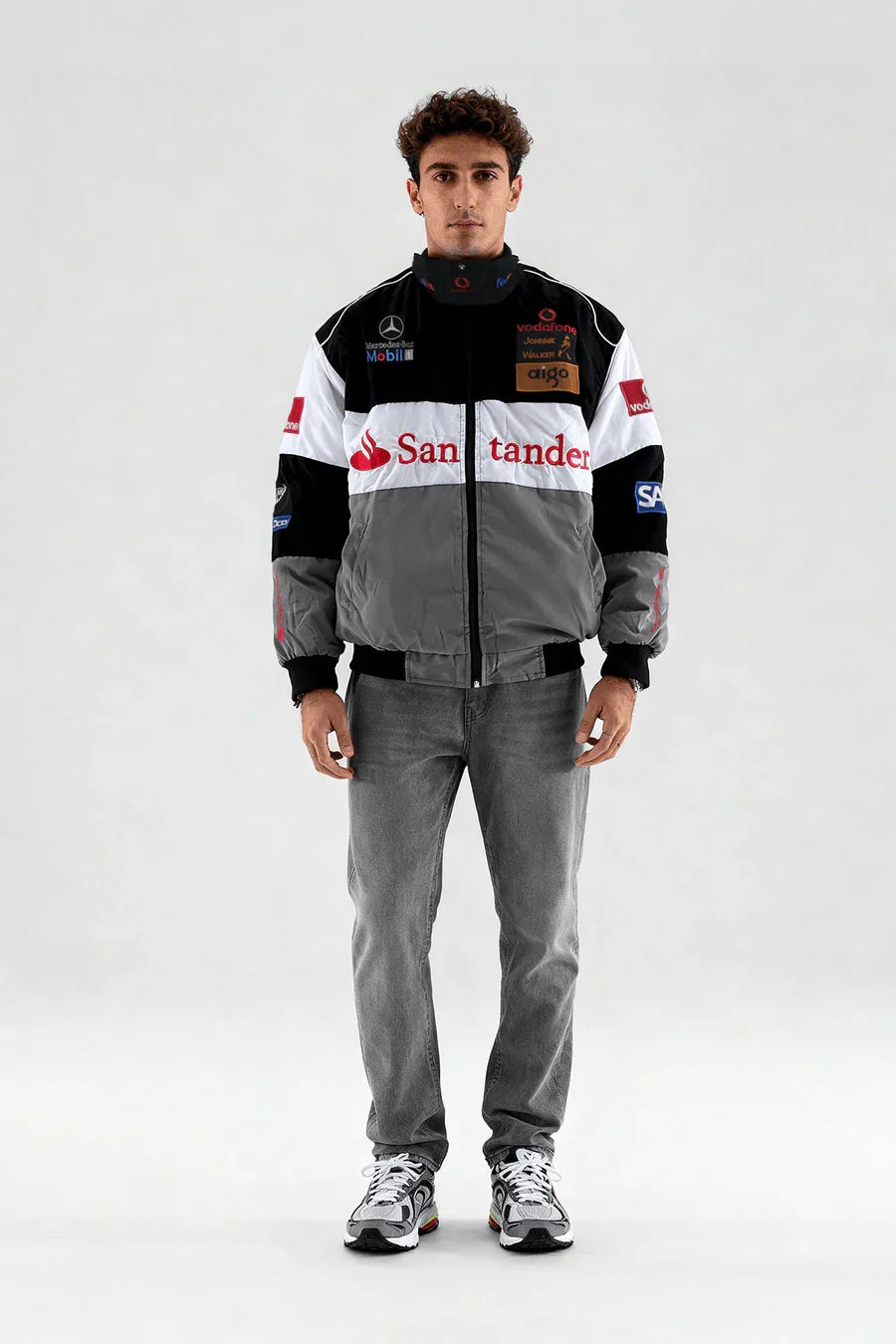 Kurtka wyścigowa McLaren F1 x Mercedes-Benz Vintage – unisex – retro