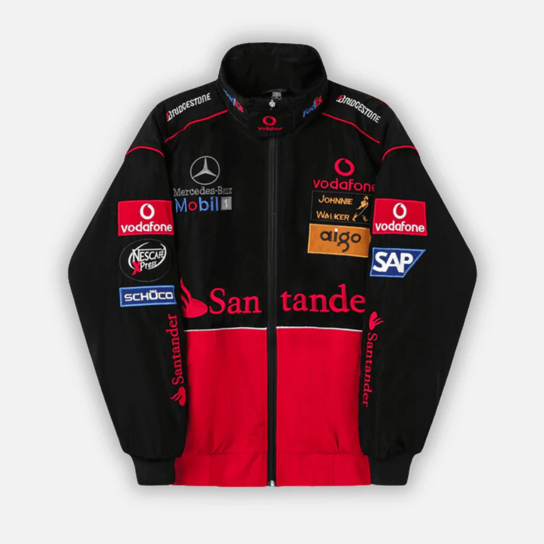 Kurtka wyścigowa McLaren x Mercedes-Benz Vintage – edycja czerwona – unisex – retro